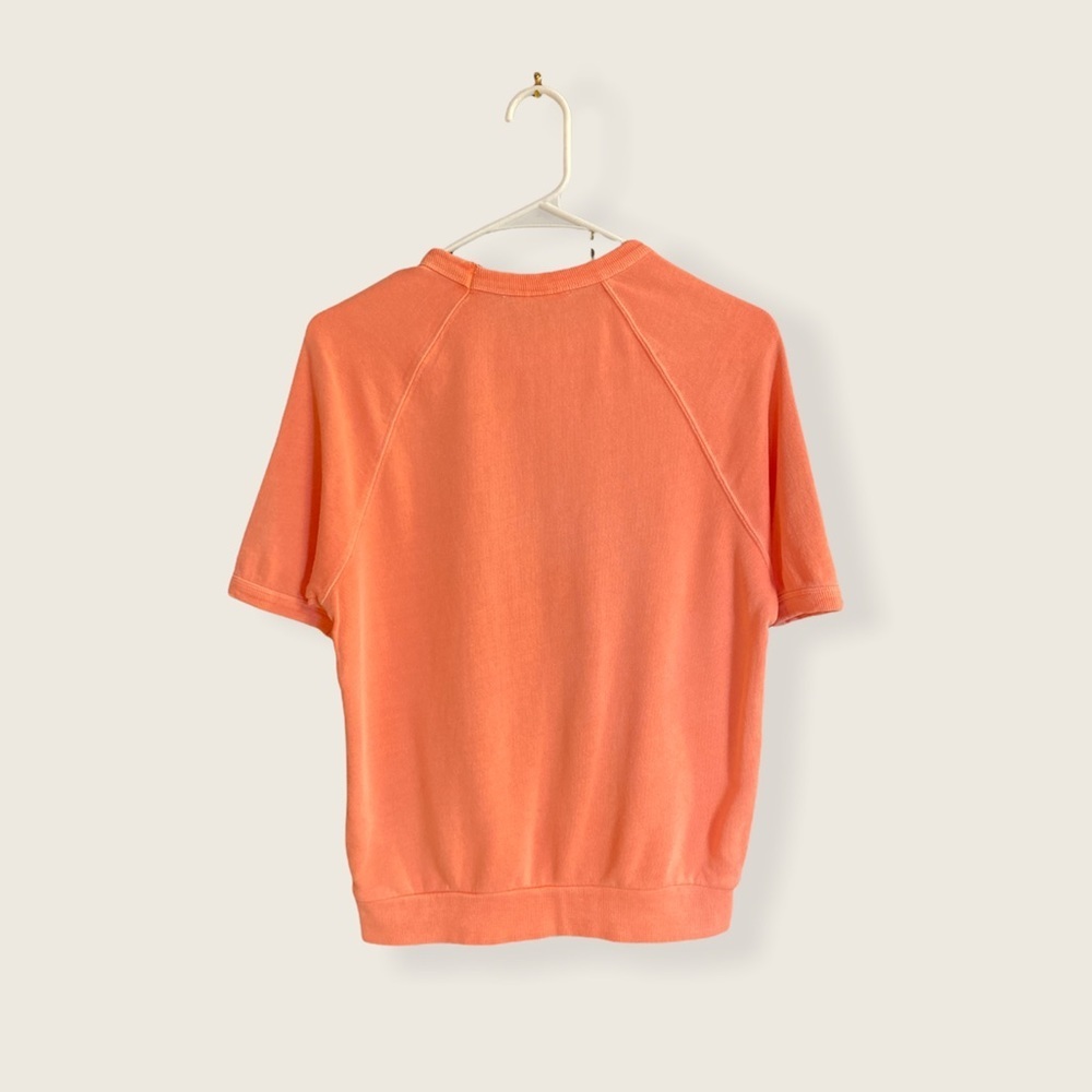 Universal Thread Short Sleeve Sweatshirt Distressed Coloring Orange | XS - Picture 6 of 6